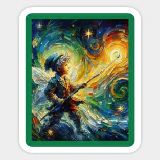 Magic Fairy in Starry Night Sticker